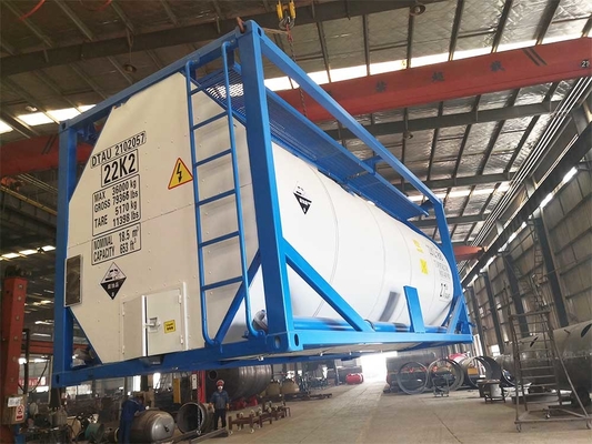Q235B ISO Liquid Tank Container IMDG Chemical T75 Cryogenic Tank