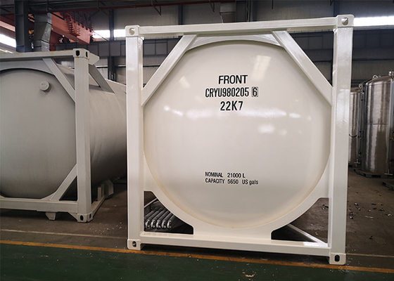 Un T75  Cryogenic Tank Container 24700L ISO Tank For Liquid Oxygen