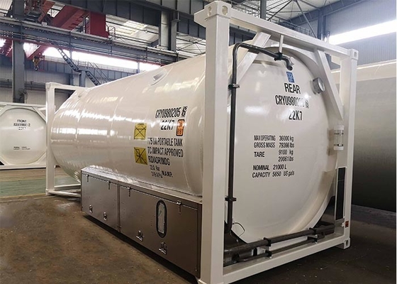Un T75  Cryogenic Tank Container 24700L ISO Tank For Liquid Oxygen